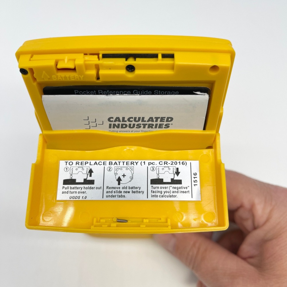 Calculated Industries Material Estimator Calculator Model 4019 Yellow Contractor - Picture 7 of 12